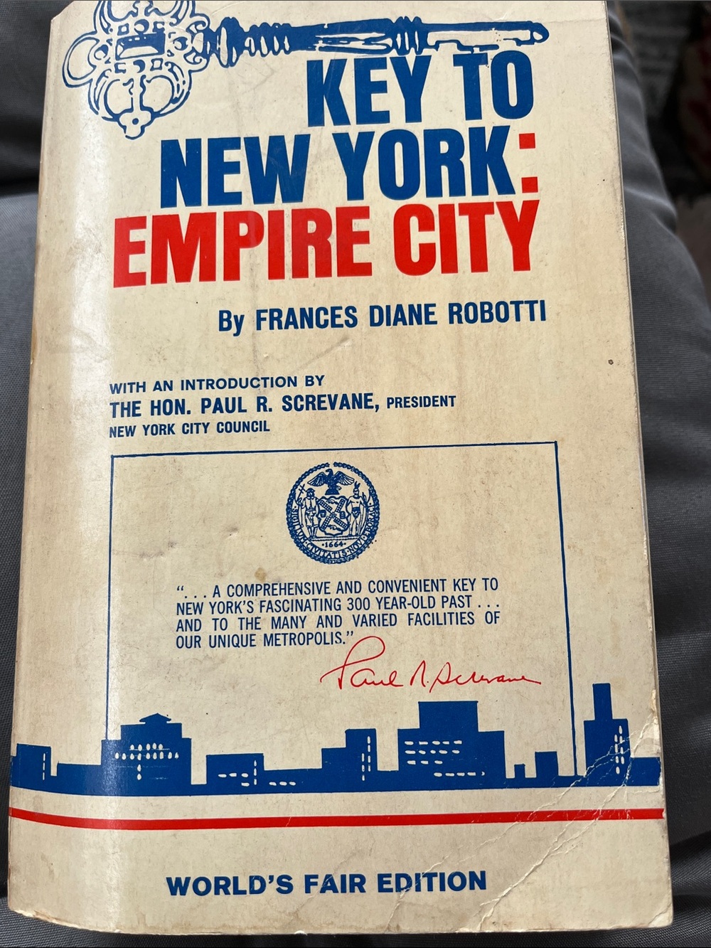 Key to New York: Empire City – Vintage Book Cover